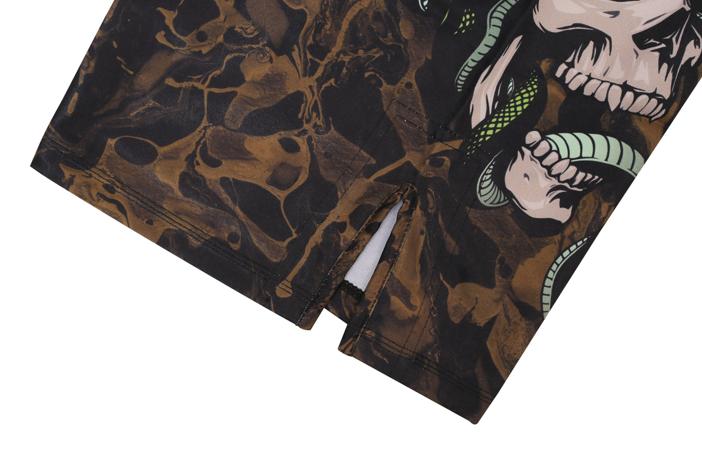 GREEN HILL New MMA Shorts White Sublimated (10503)