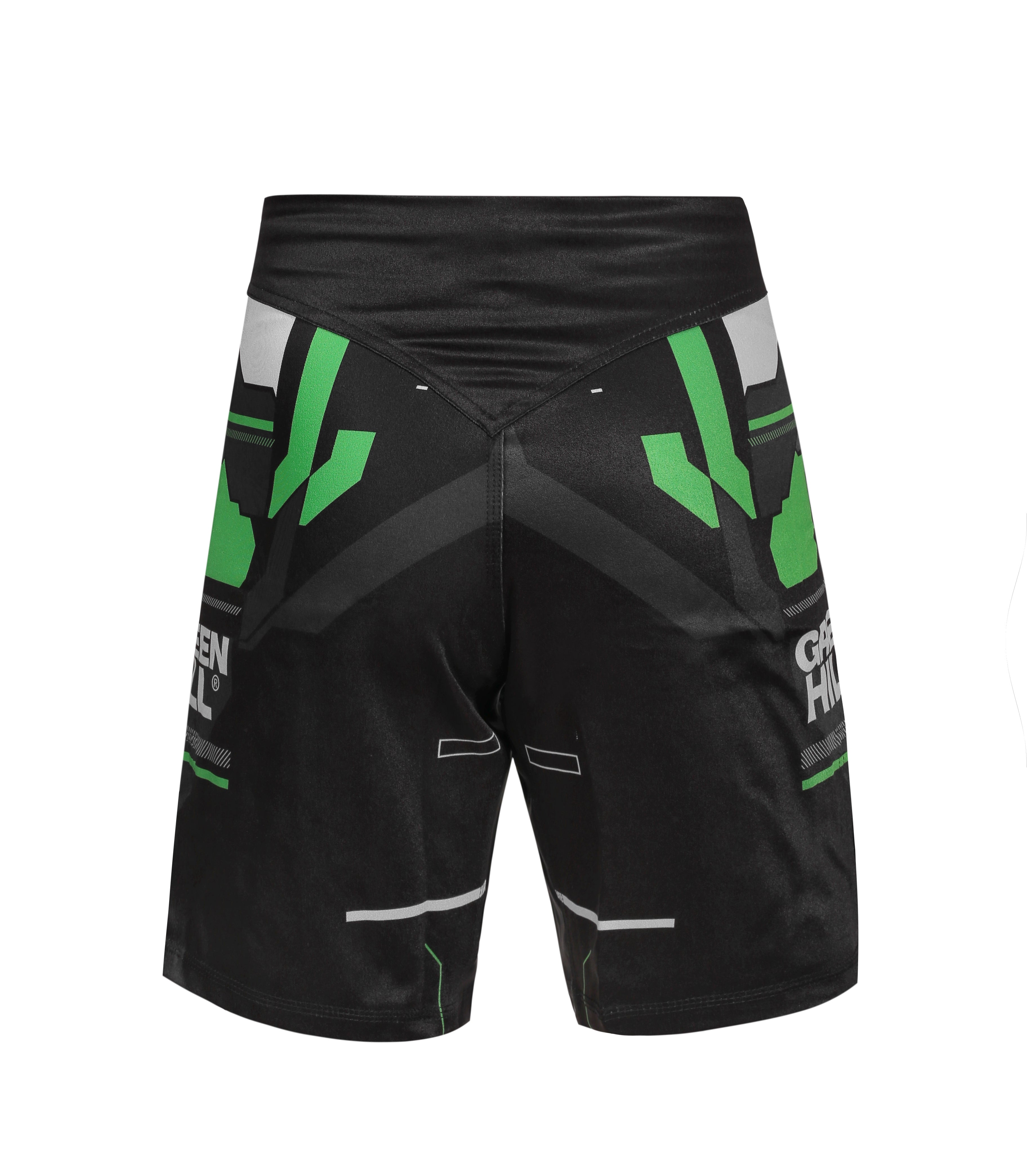 GREEN HILL New MMA Shorts White Sublimated (10504)