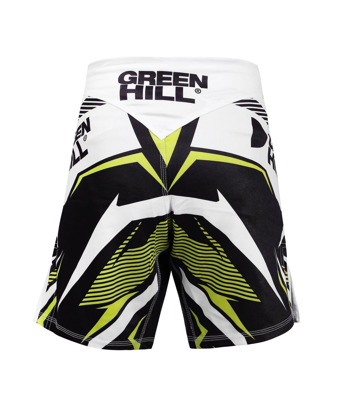 GREEN HILL New MMA Shorts White Sublimated (10506)