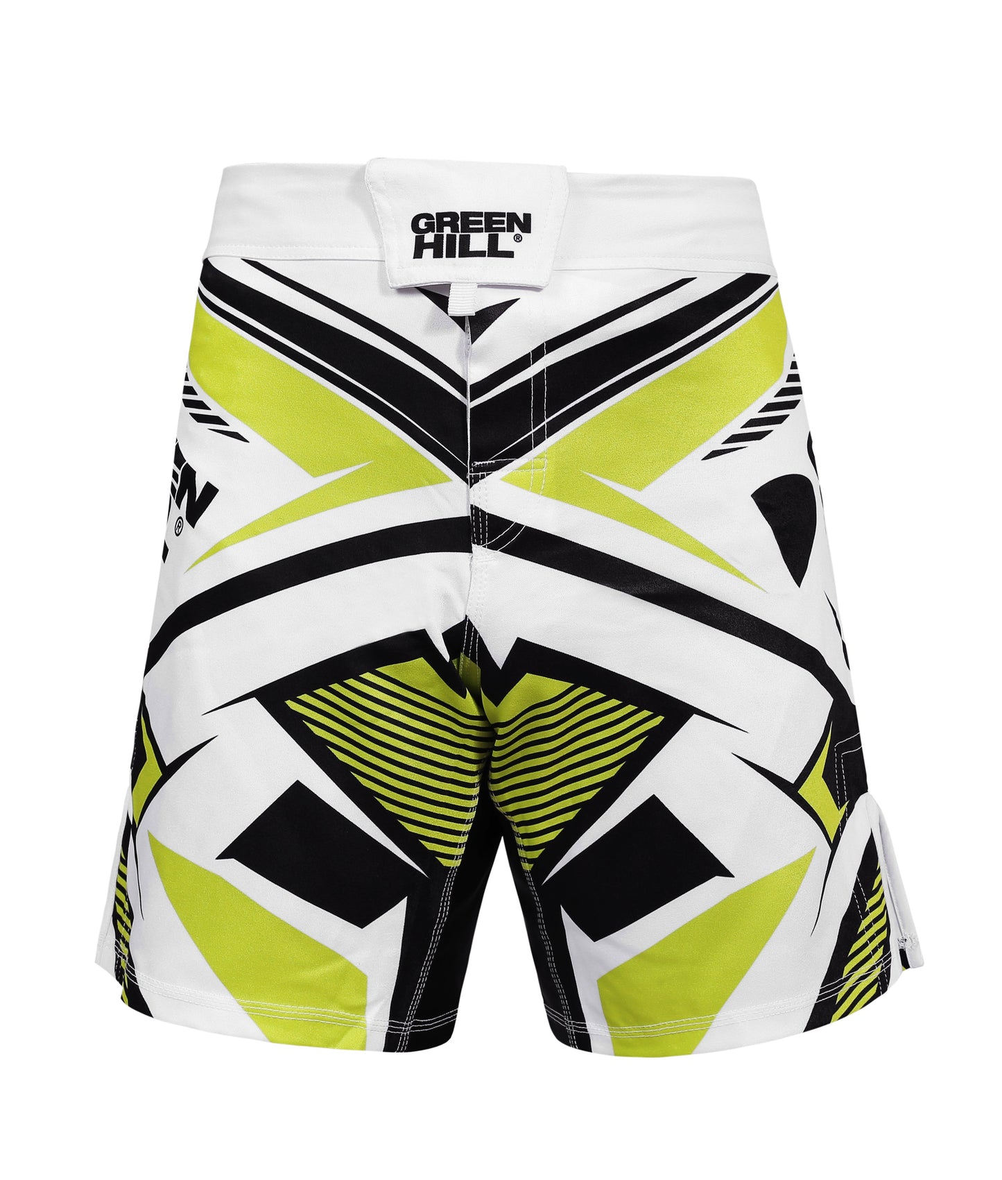 GREEN HILL New MMA Shorts White Sublimated (10506)