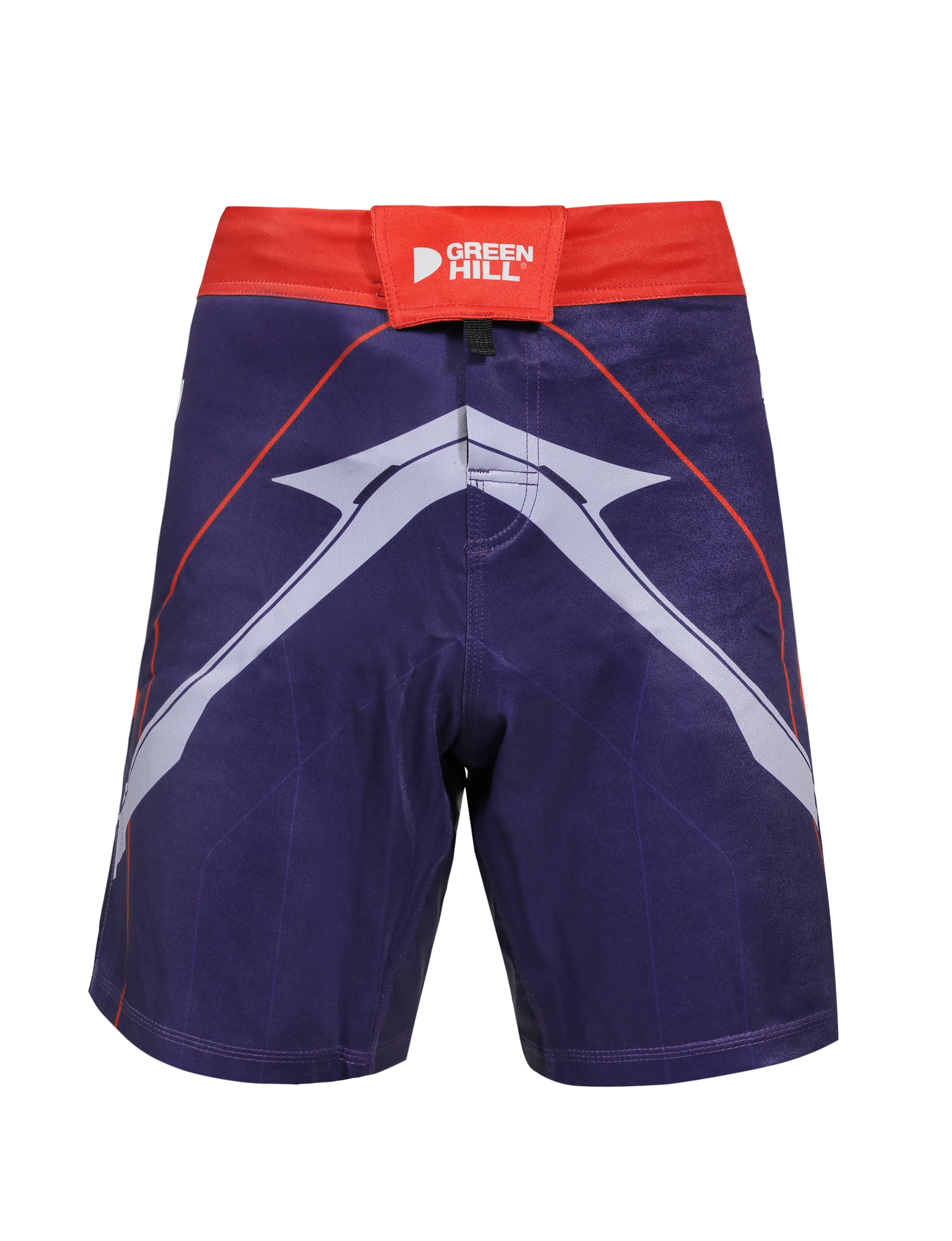 GREEN HILL New MMA Shorts White Sublimated (10507)