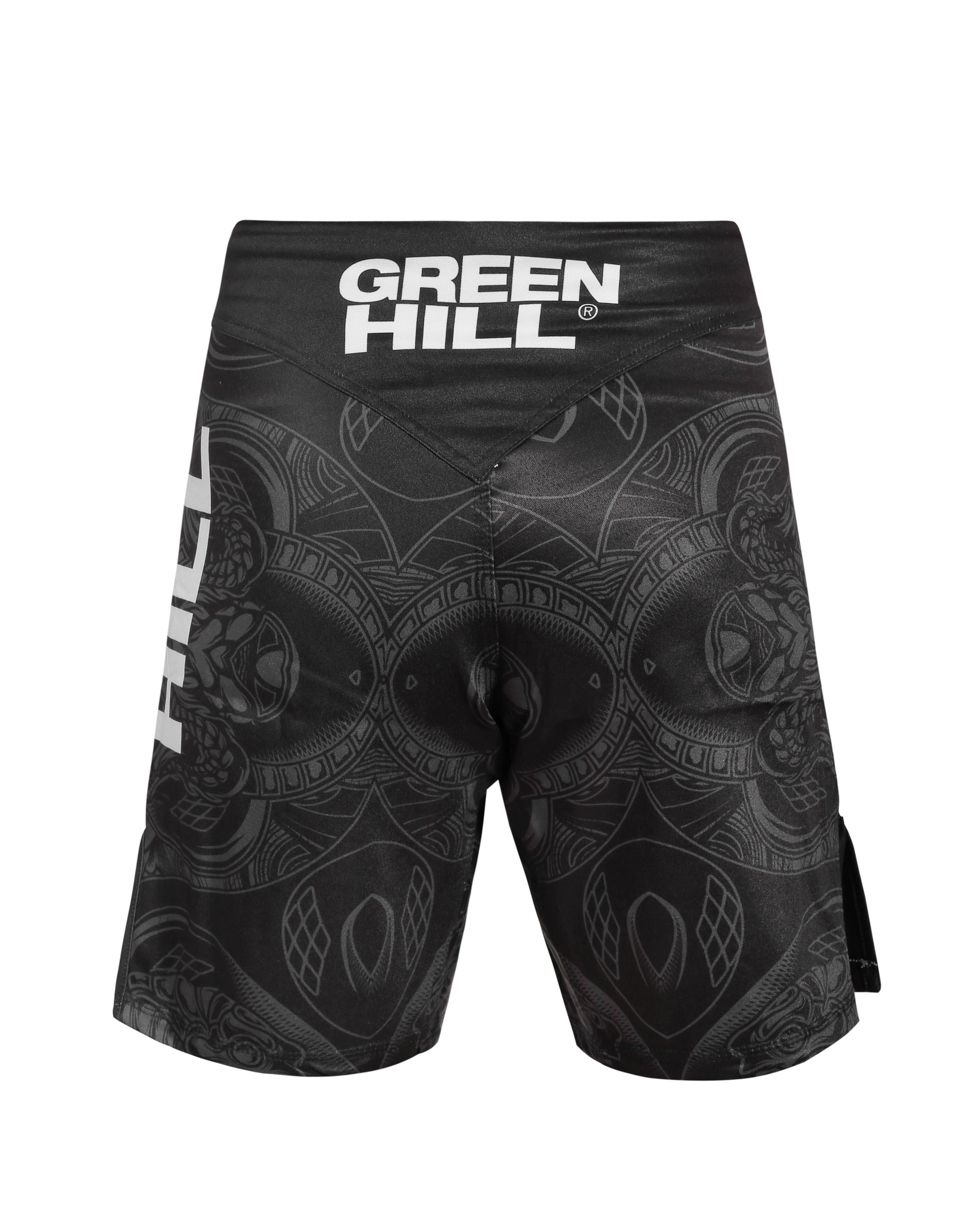 GREEN HILL New MMA Shorts White Sublimated (10537)