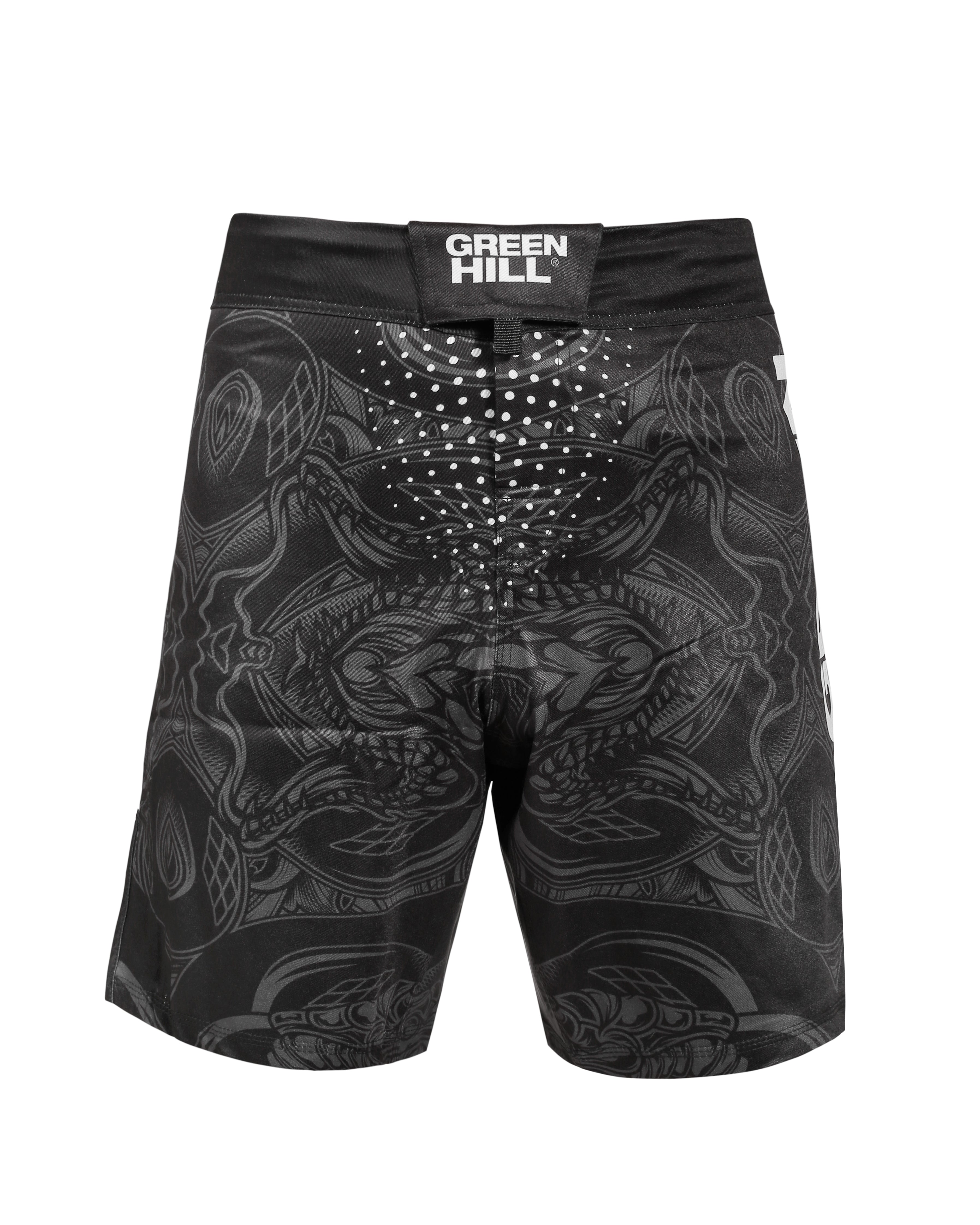 GREEN HILL New MMA Shorts White Sublimated (10537)