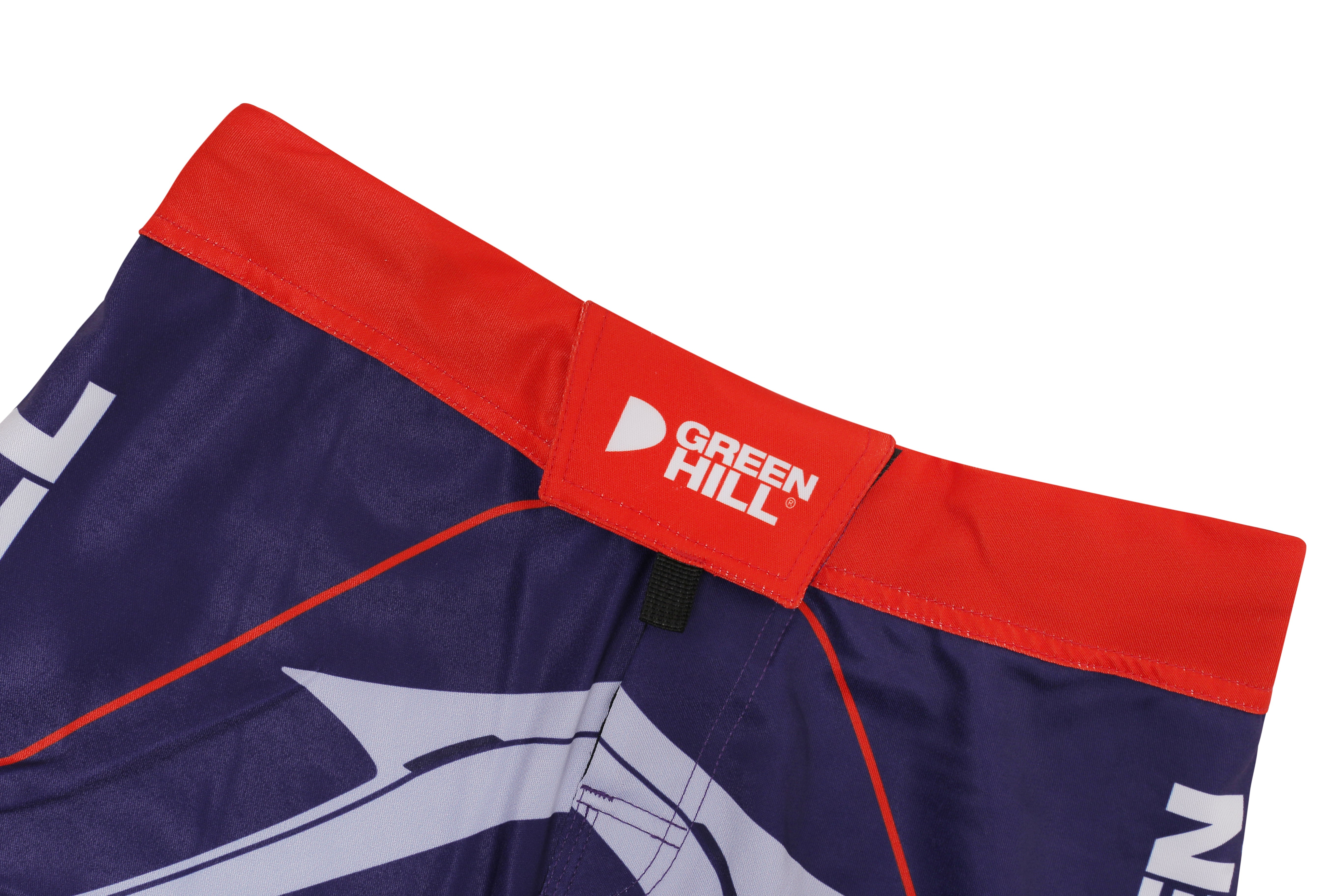 GREEN HILL New MMA Shorts White Sublimated (10507)