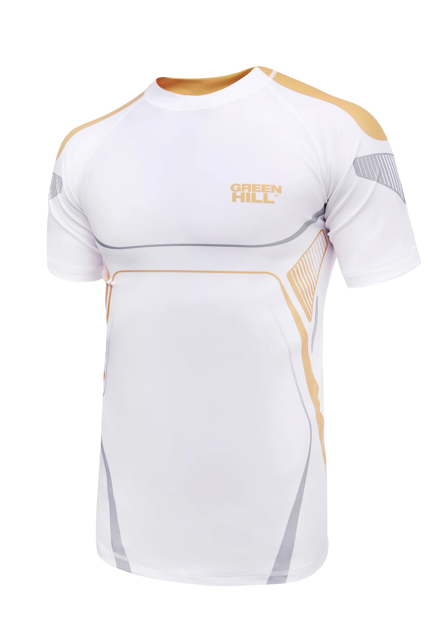 GREEN HILL IMMAF APPROVED RASH GUARD WHITE 2023