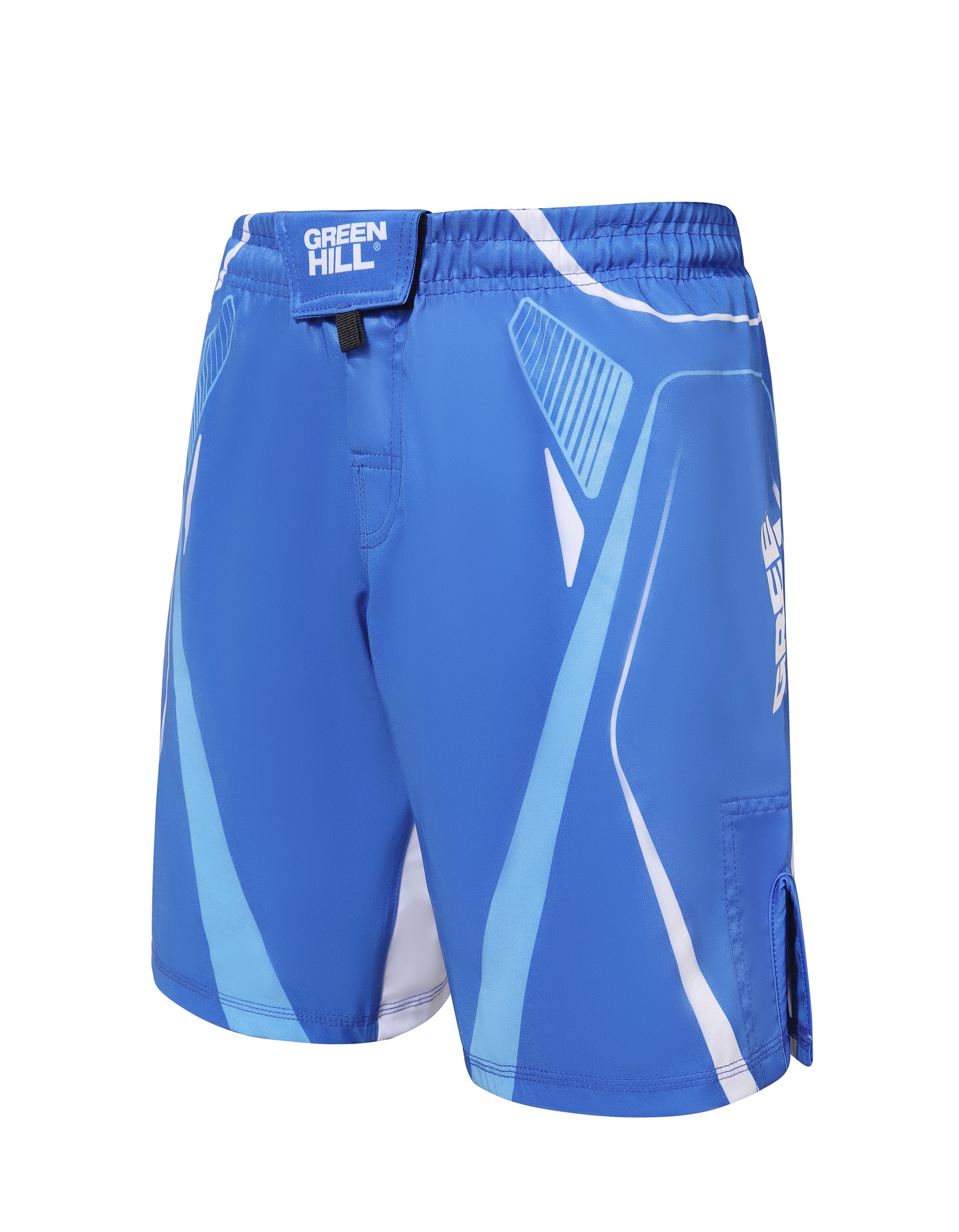 GREEN HILL NEW MMA SHORTS IMMAF APPROVED BLUE 2023