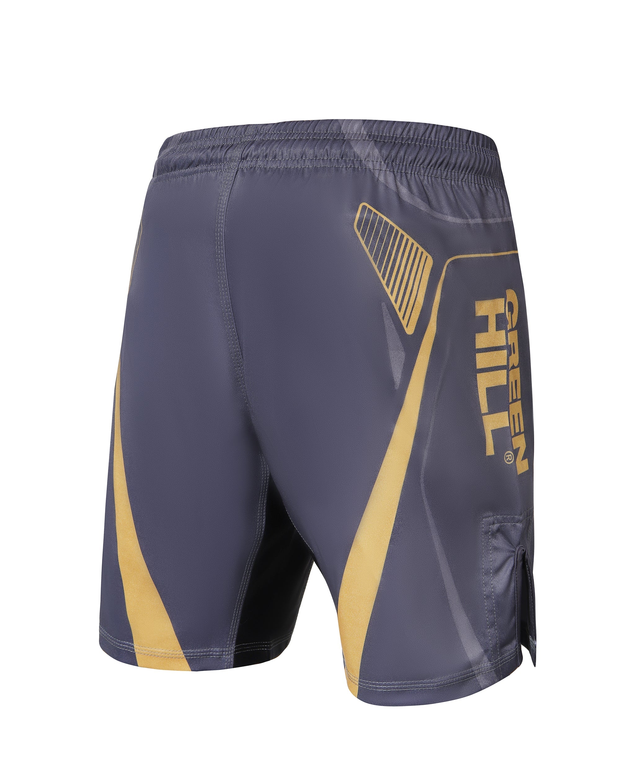 GREEN HILL NEW MMA SHORTS IMMAF APPROVED GREY 2023