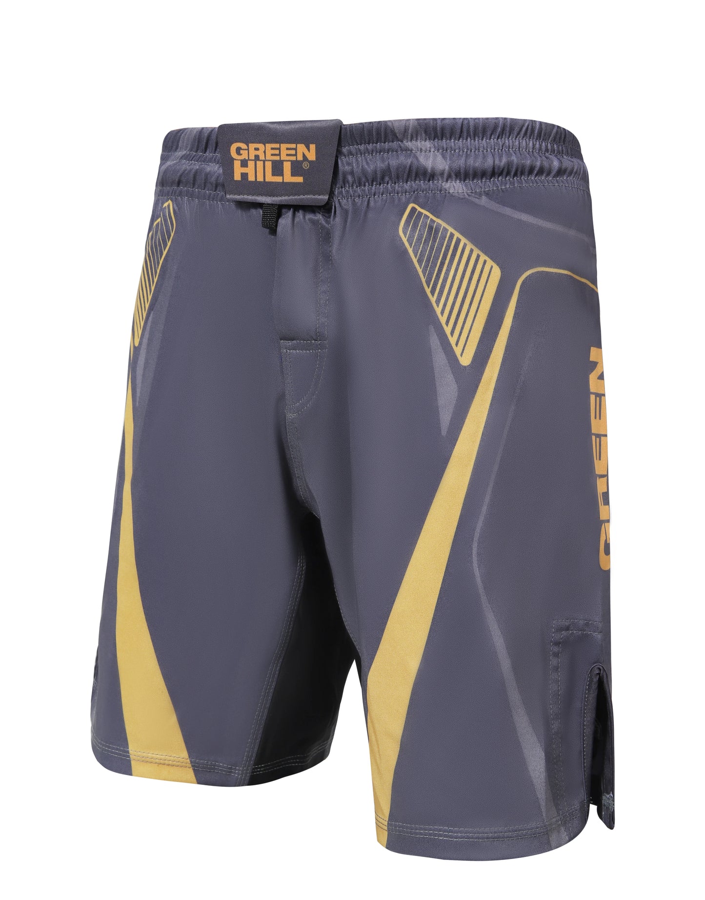 GREEN HILL NEW MMA SHORTS IMMAF APPROVED GREY 2023