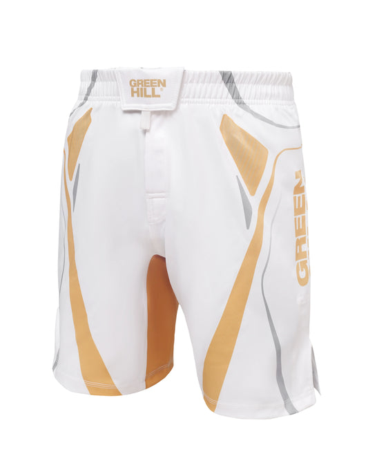 GREEN HILL NEW MMA SHORTS IMMAF WHITE APPROVED  2023