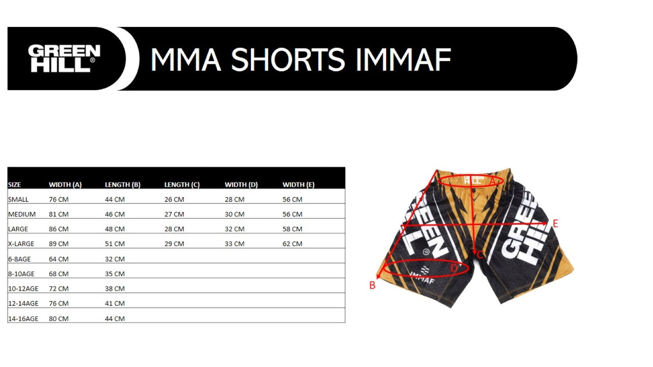 IMMAF Official MMA Shorts